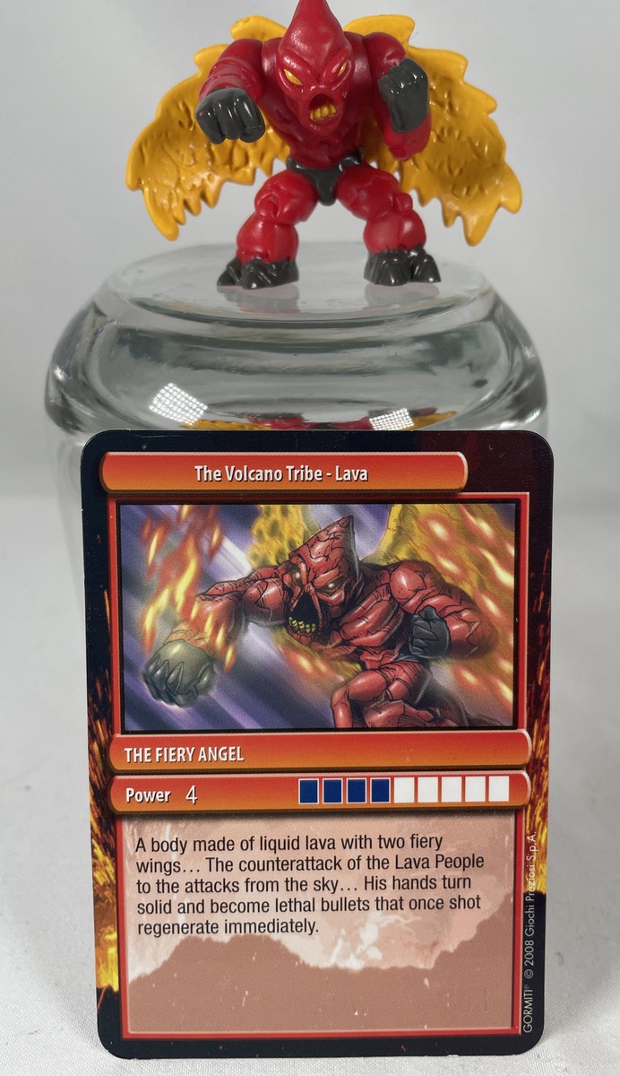 Gormiti The Volcano Tribe Lava The Fiery Angel 2008 figure & card