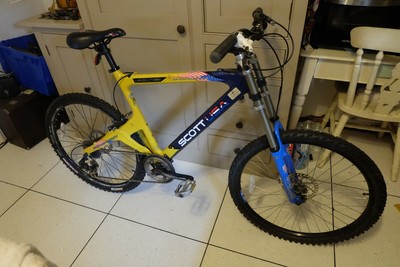 rare 1999 scott usa project endorphin elite racing carbon mtb frame xl  rockshox | eBay