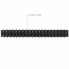 2.54mm Pitch 40 Pins Double Row Female Header Socket Connector For Raspberry Pi