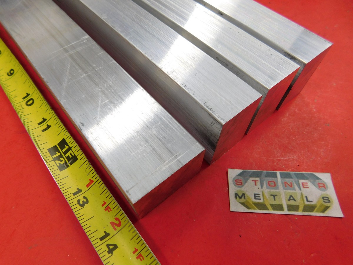 4 Pieces 6061 T6511 Aluminum Flat Bar - 1/2" X 1" X 14", Extruded Mill Stock, USA Made
