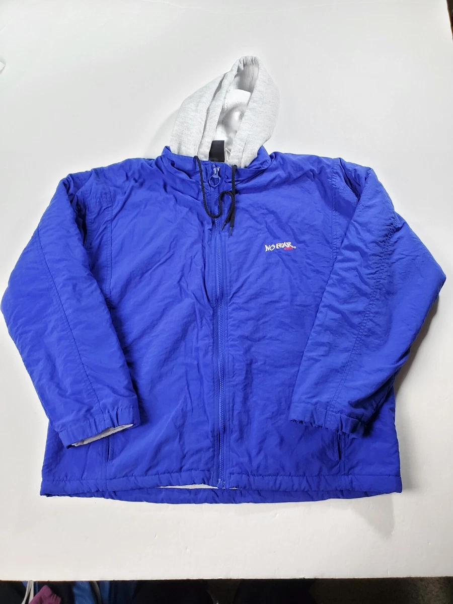 anekdote Slik Rykke Vintage No Fear Jacket Large Mens Blue Full Zip Hooded Windbreaker Nylon 90s | eBay anekdote Slik Rykke Vintage No Fear Jacket Large Mens Blue Full Zip Hooded Windbreaker Nylon 90s | eBay