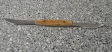 Vtg Norpro Grapefruit Knife Citrus Double Ended Stainless Serrated Curved Blades