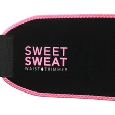 Sweet Sweat Waist Trimmer Size M Black Pink Neoprene 40" Long