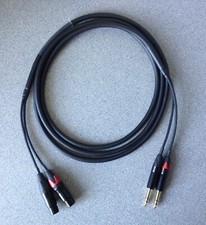 Female XLR to TRS / Balanced Jack Loom 3m - Twin - Black & Gold connectors