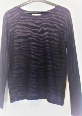 *SUD EXPRESS * HAUT MAILLE NOIRE * VAGUES * MANCHES LONGUES * TAILLE M - Photo 1/4