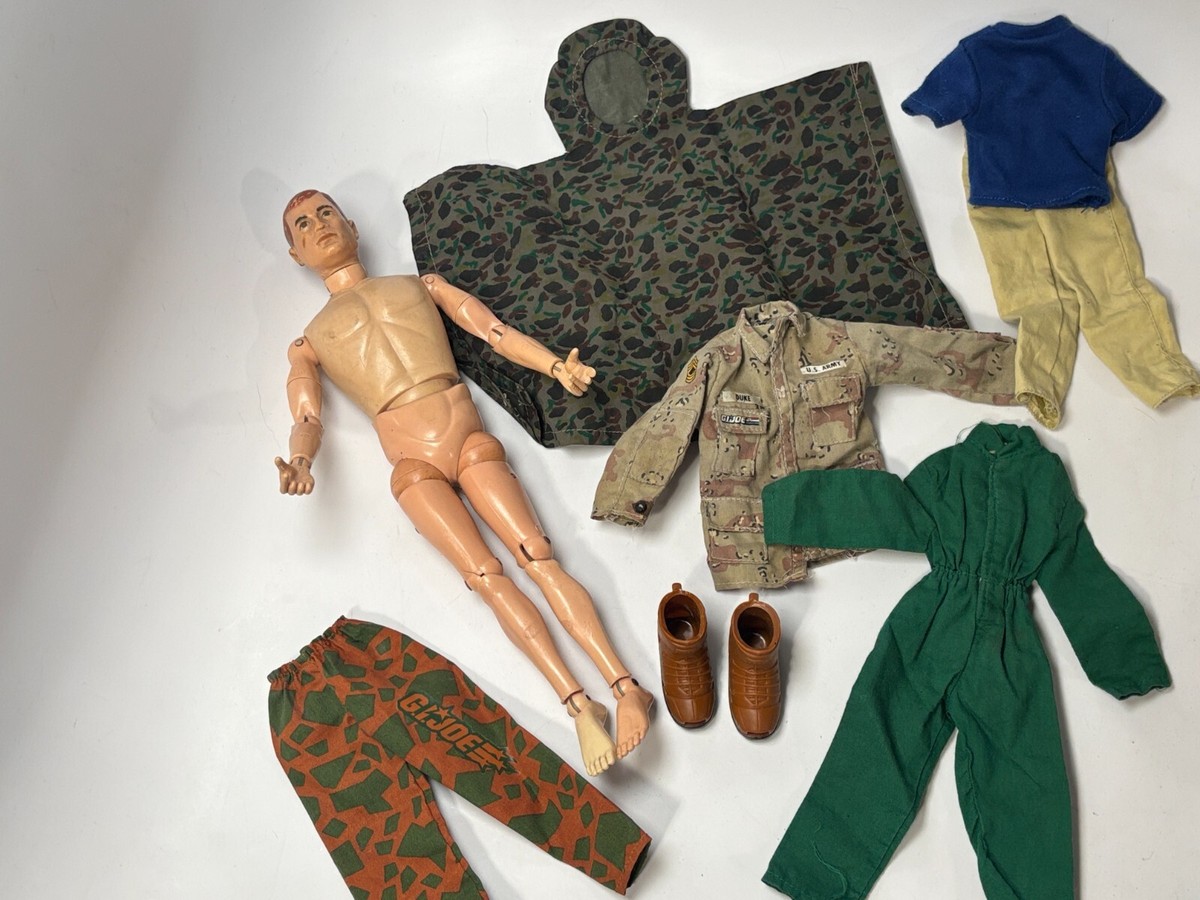 VTG 1964 GI Joe Hasbro Brunette Flat Hair Adventure Team Duke Doll