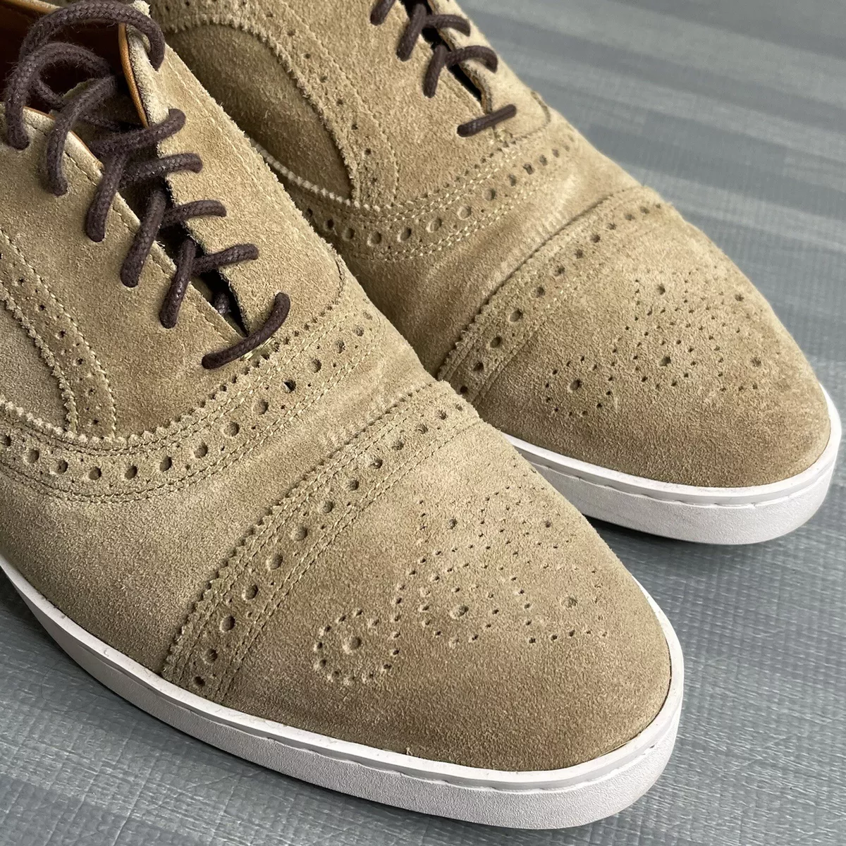 Allen Edmonds Color Bone Leather Cap Toe Oxford Sneaker 9.5 D eBay