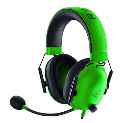 Razer Gaming-Headset Kopfhörer Blackshark V2 X Grün/Schwarz PC Mac PS4 Xbox One
