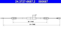 Handbremsseil FÜRd T. Transit 2.0-2.2 Tdci 13- LE