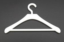 x4 COAT HANGER FOR DOLL'S CLOTHES Acrylic 15cm wide Fits 18" doll (15mm hook)