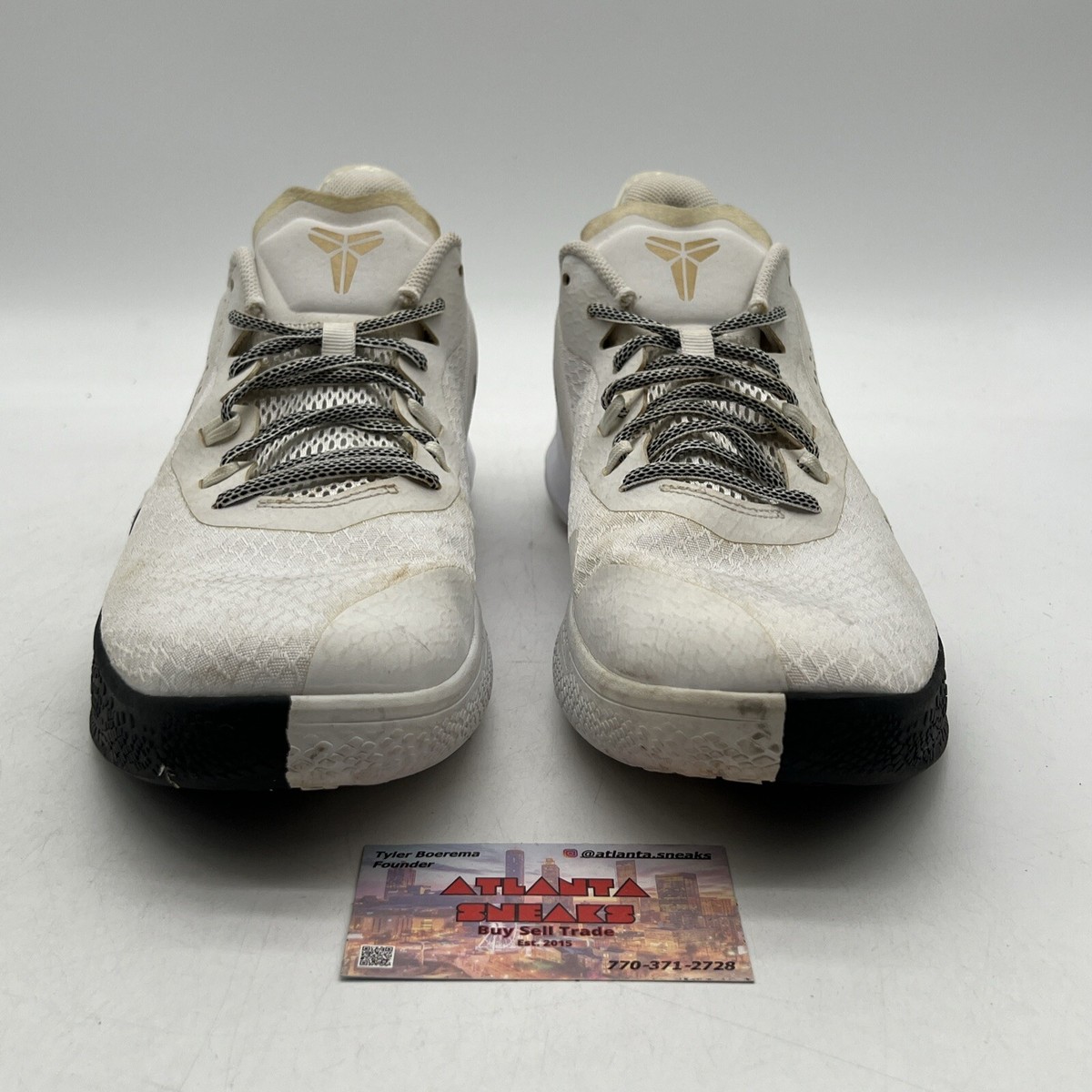 Size 12 - Nike Mamba Fury White Metallic Gold Black (CZ8770-100