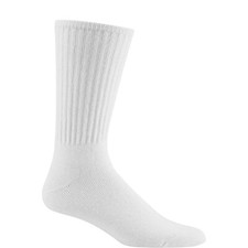 WigWam Womens Volley Athletic Crew Cut Socks, White, Size Large 307043
