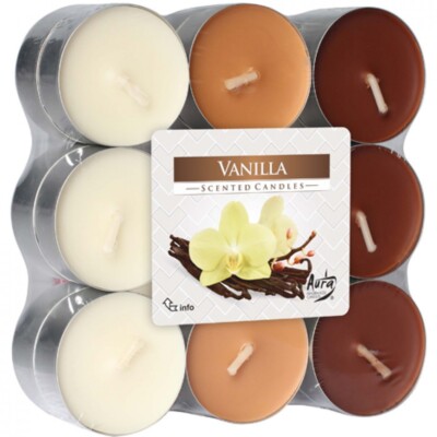 18 Teelichter Duft Vanille Raumduft