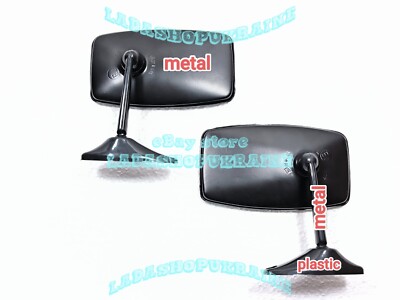 2x BLACK REAR VIEW MIRROR LADA 2101 2103 06 NIVA 2121 VOLGA
