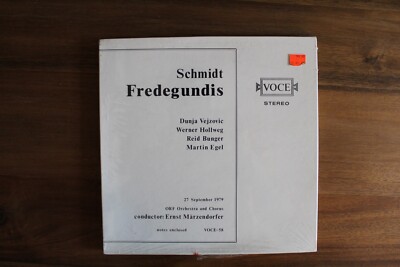 Voce Opera Lp - Schmidt Fredegundis-Dunja Vejovic-Hollweg-Bunger-Egel NEW SEALED