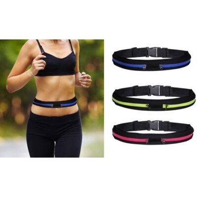 Laufgürtel Unisex Sport Jogging Handy Schlüssel Handy Geld Bauchtasche Taille GELB
