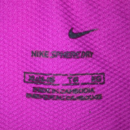 NIKE Shirt Girls Youth Size XL 16-18 Pink Sphere Dry Long Sleeve Activewear Tee - Picture 11 of 13