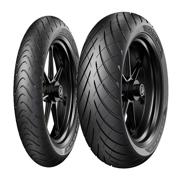 TYRE PAIR METZELER 100/80-16 50P + 130/60-13 60P ROADTEC SCOOTER