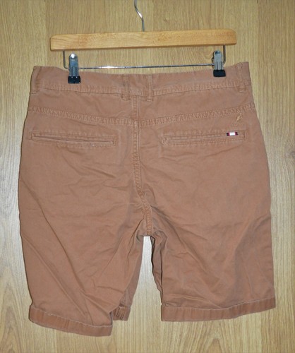 KANGOL Tan Brown Button Fly Chino Shorts Pockets - Small - Picture 3 of 3