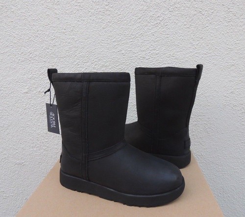 Ugg Clásico de Cuero Impermeable Corta Botas Invierno SHEEPWOOL, EE. UU.  5.5/36.5 ~ Nuevo | eBay