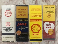 Shell Gasoline Petrol Matchbook Cover Lot Marshall Mi Des Moines IA Mesa AZ 