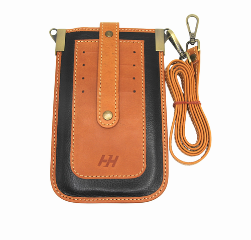 Premium Cow Leather Crossbody Side Bag – Wallet with Strap & Slots - Picture 12 of 16