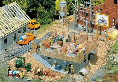 Fordhampton House Under Construction OO/HO model kit Gaugemaster GM437
