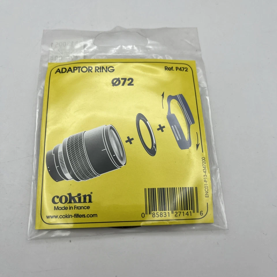 Genuine Cokin P Series 72mm Adapter Ring P472 Made in France Thread to P System - Image 2 of 2