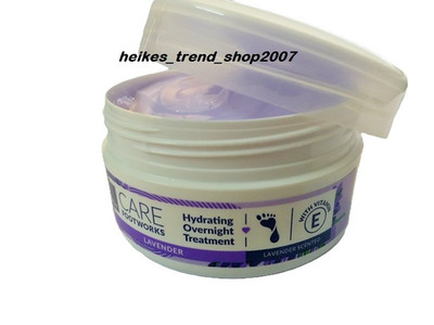 Avon Foot Works beautiful pflegende Fußcreme für die Nacht mit Lavendel 150 ml