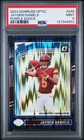 2024 Panini Donruss Optic #248 JAYDEN DANIELS Purple Shock Rated Rookie RC PSA 9
