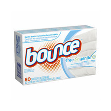 Bounce 80070 Fabric Softener Dryer Sheets, Fragrance Free, 80-Ct. - Quantity 1