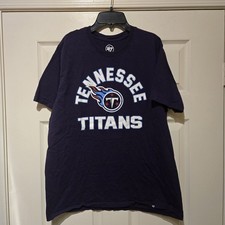 Men's Tennessee Titans 47 Brand NFL Shirt Logo Tee Grey XL X-Large