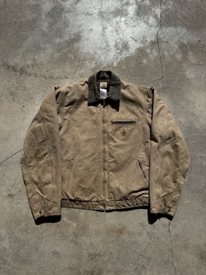 VTG 2000s J97 SDL Detroit Carhartt Jacket Sand Brown Corduroy Collar Size Men XL