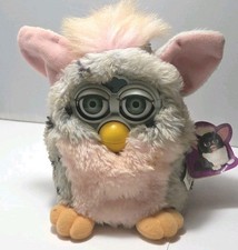 1998 Furby Grey with Black Spots Pink Belly 70-800 Needs Cleaned For Parts