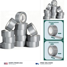 AISIMEE12-Pack Heavy Duty Duct Tape, 9 Mil Thick, 1.88 x 30 Yards, Waterproo...