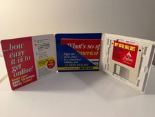 Vintage AOL America Online 15 Free Hours 1990s Software Internet Promo Disk