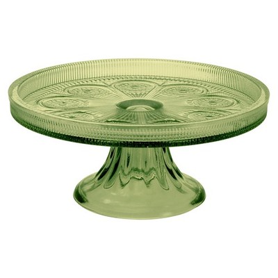 Boston International - 8.25'' Round Codi Glass Vintage-Inspired Cake Stand - O...