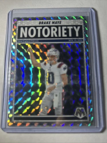 2025 Panini Mosaic - Notoriety Drake Maye #3 Mosaic Prizm