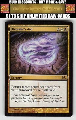Magic_the_gathering Dragon's Maze #89 Obzedat's Aid