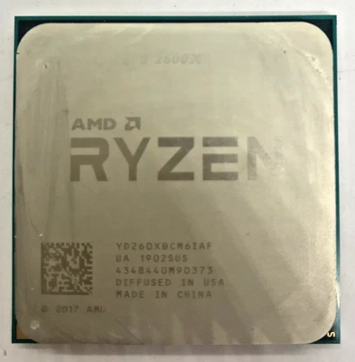 AMD RYZEN 5 2600X YD260XBCM6IAF - Six Core - 3,4GHz - Sockel AM4 #1738 - Bild 1 von 2