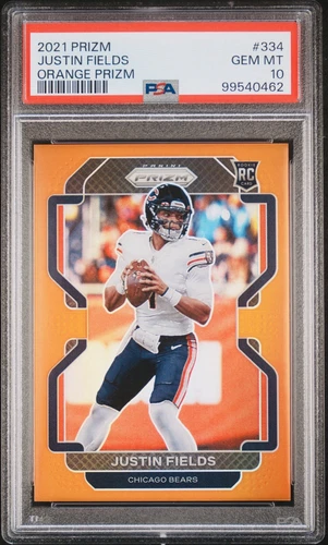 2021 Panini Prizm RC ORANGE JUSTIN FIELDS /249 PSA 10 🔥 - Picture 1 of 2