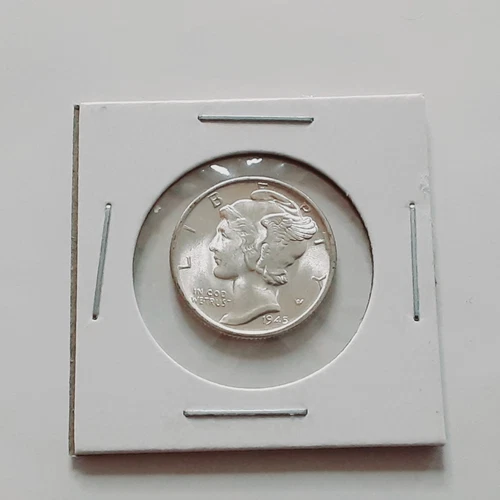 BU Blazer 1945 MICRO S Mercury Silver Dime Better Date Nice Coin!!! J513