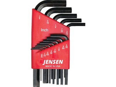 Techni-Pro 10113JENSEN - 13 L-Key Set, Short Arm, .050-3/8'