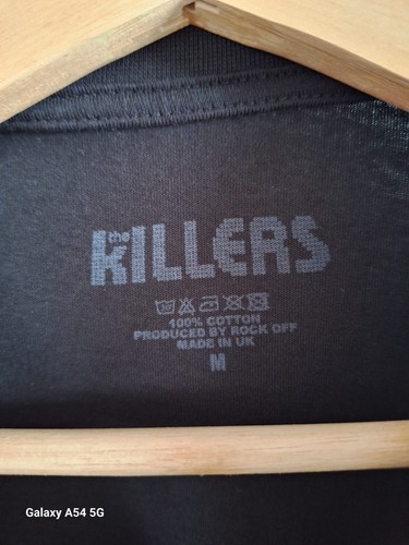 Camiseta de algodón manga corta The Killers Rock Off para hombre con gráficos en blanco y negro M - Imagen 3 de 6