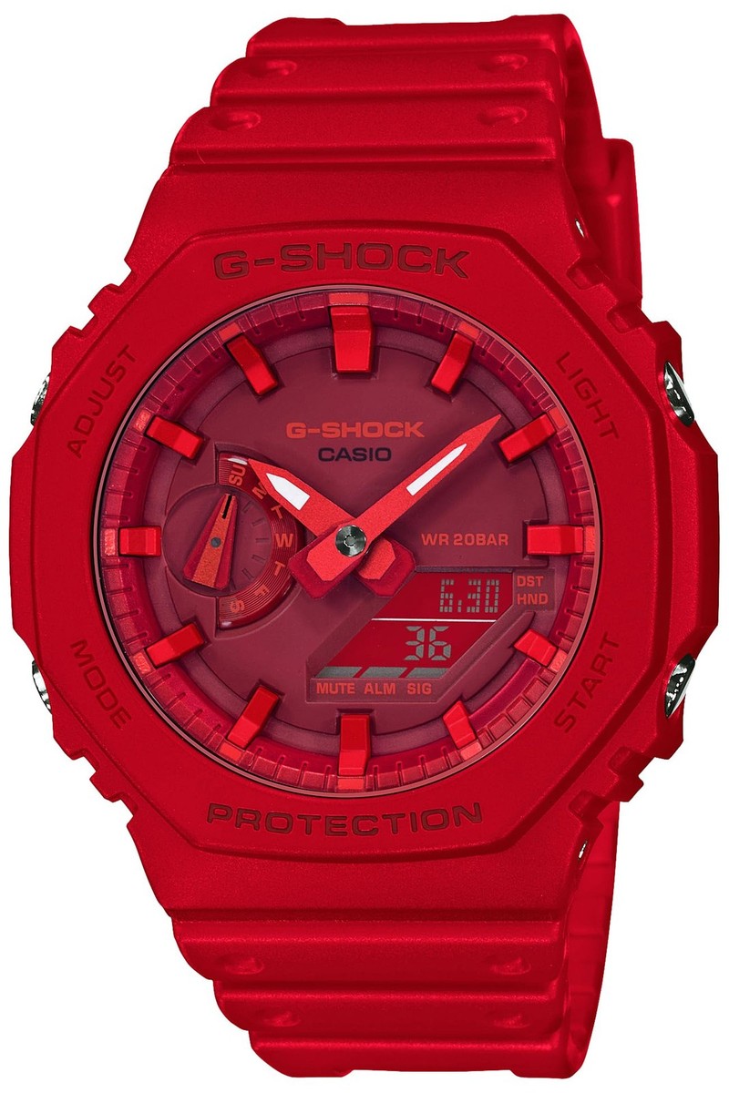Unused CASIO G-SHOCK GA-2100-4AJF Red Special Color Limited Men's