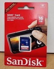 New SanDisk 16GB SDHC Class 4 SD Flash Memory Card Camera 16 G GB SDSDB-016G-B35