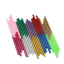  50 Pcs Transparent Hot Glue Sticks Glitter for Crafting Adhesive Mini 0.33 per stick