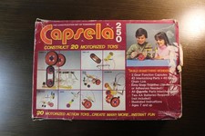 VINTAGE 1978 CAPSELA 250 Motorized Toys Building Set Construction Science LOT