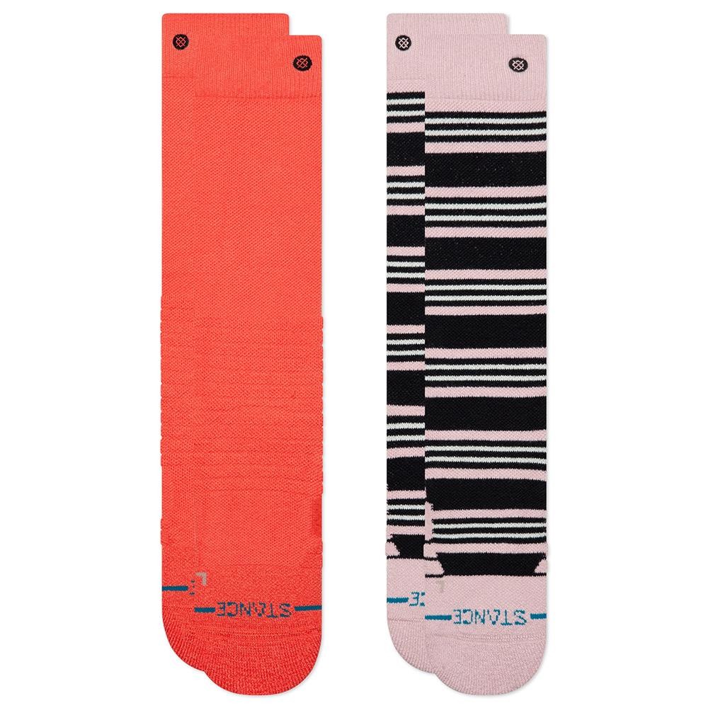 Stance Kids Trailblazer Poly Ski & Snowboard Socks Coral - 2 Pack