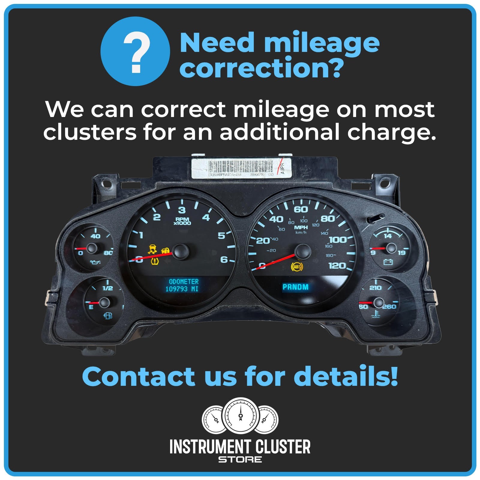 Red Engine Speedometer 2007 - 2008 Ford F150 STX/XL/XLT Speedometer Instrument Cluster 117,049 ...